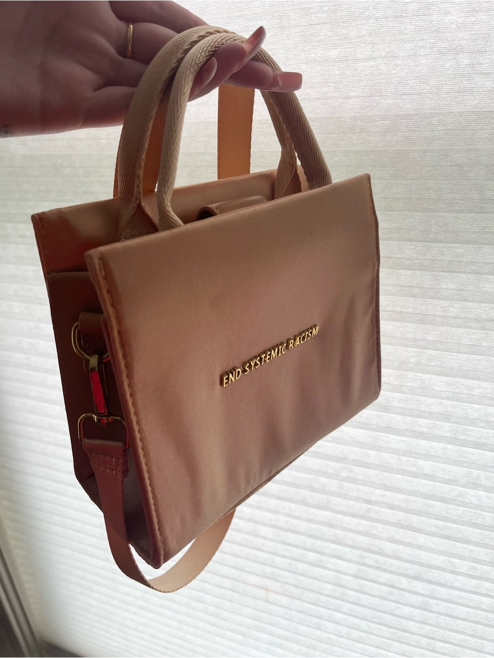 Brandon Blackwood Satin ESR bag with Gold Hardware